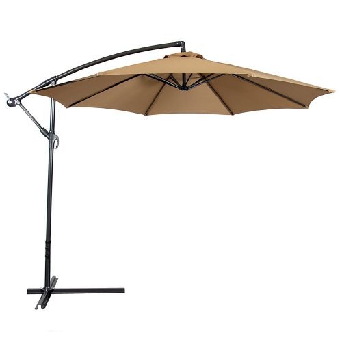 Best Choice Products Offset 10’ Hanging Outdoor Market Patio Umbrella