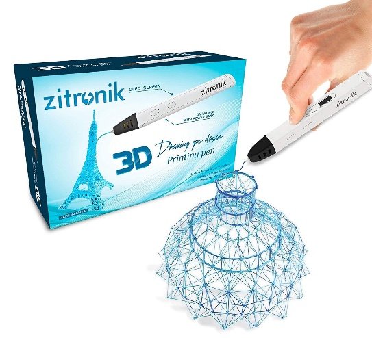 Professional Printing 3D Pen with OLED Display By Zitronik