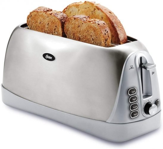 Oster Long Slot Stainless Steel 4-Slice Toaster