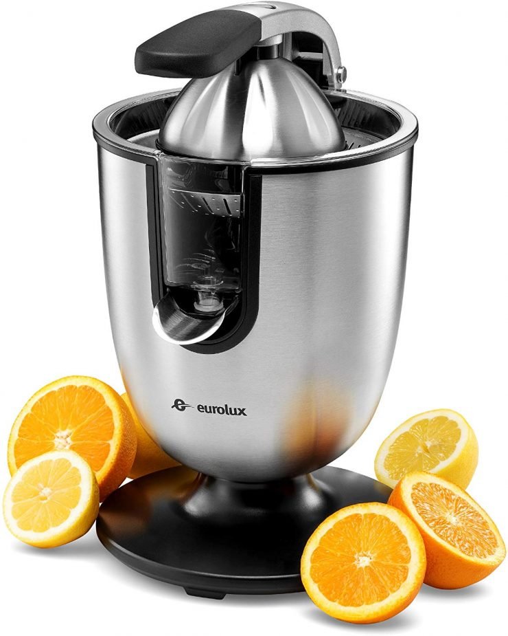 The 5 Best Electric Orange Juicers Of 2022   Eurolux ELCJ 1700 Electric Citrus Juicer Squeezer 740x925 