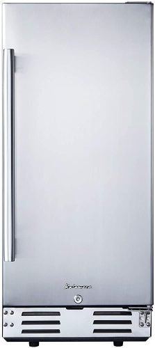 Kalamera 15 inch Stainless Steel Beverage Refrigerator