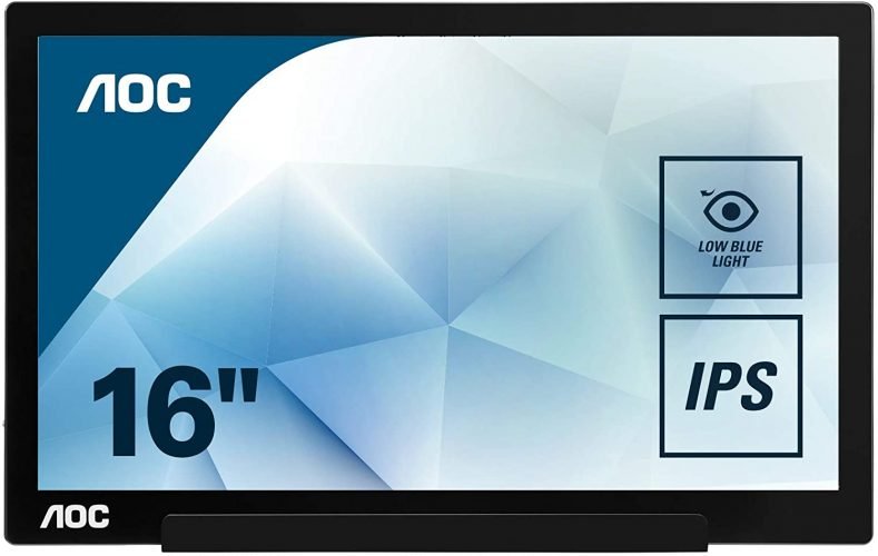AOC I1601FWUX 15.6 Inch USB-C Powered Portable Monitor