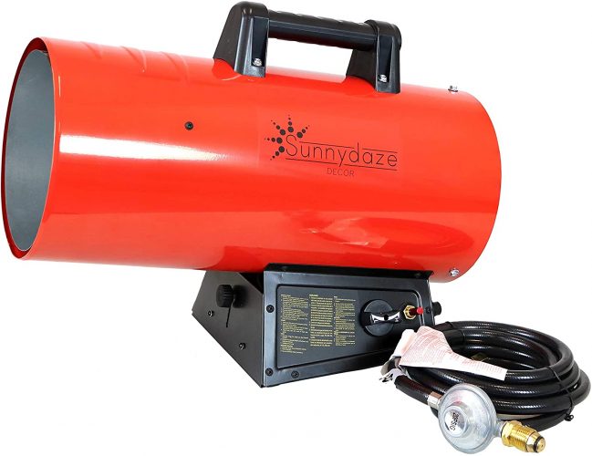 Sunnydaze 125,000 BTU Forced Air Propane Heater