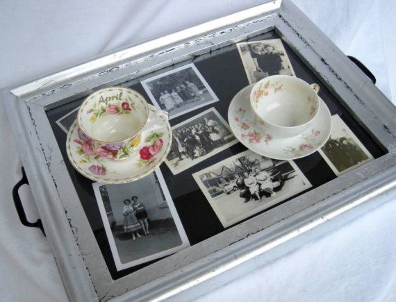 Old Picture Frame Tea Tray