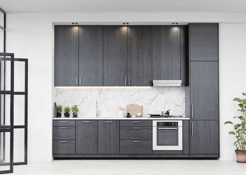 tall black wall cabinets
