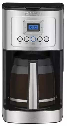 Cuisinart Coffee Maker, 14-Cup Glass Carafe, Fully Automatic for Brew Strength Control & 1-4 Cup Setting, Stainless Steel, DCC-3200P1