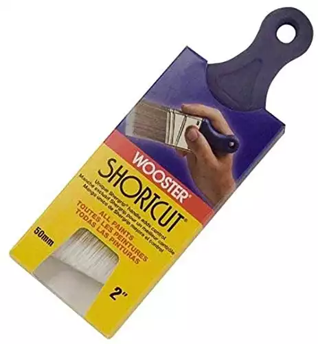 Wooster Brush Q3211-2 Shortcut Angle Sash Paintbrush, 2-Inch, 2 Inch, White - 5 Pack