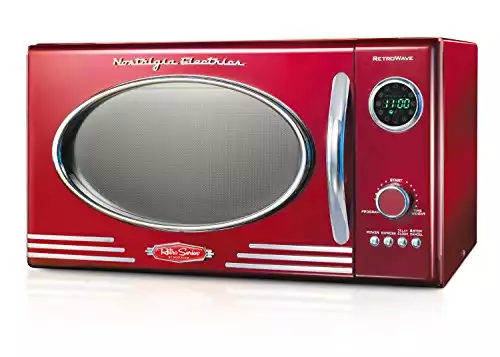 Nostalgia RMO400RED Retro 0.9 Cubic Foot Microwave